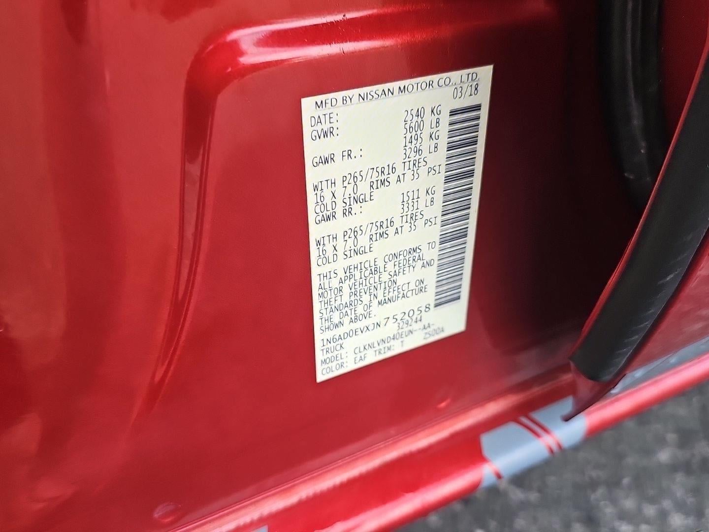 2018 Nissan Frontier PRO-4X