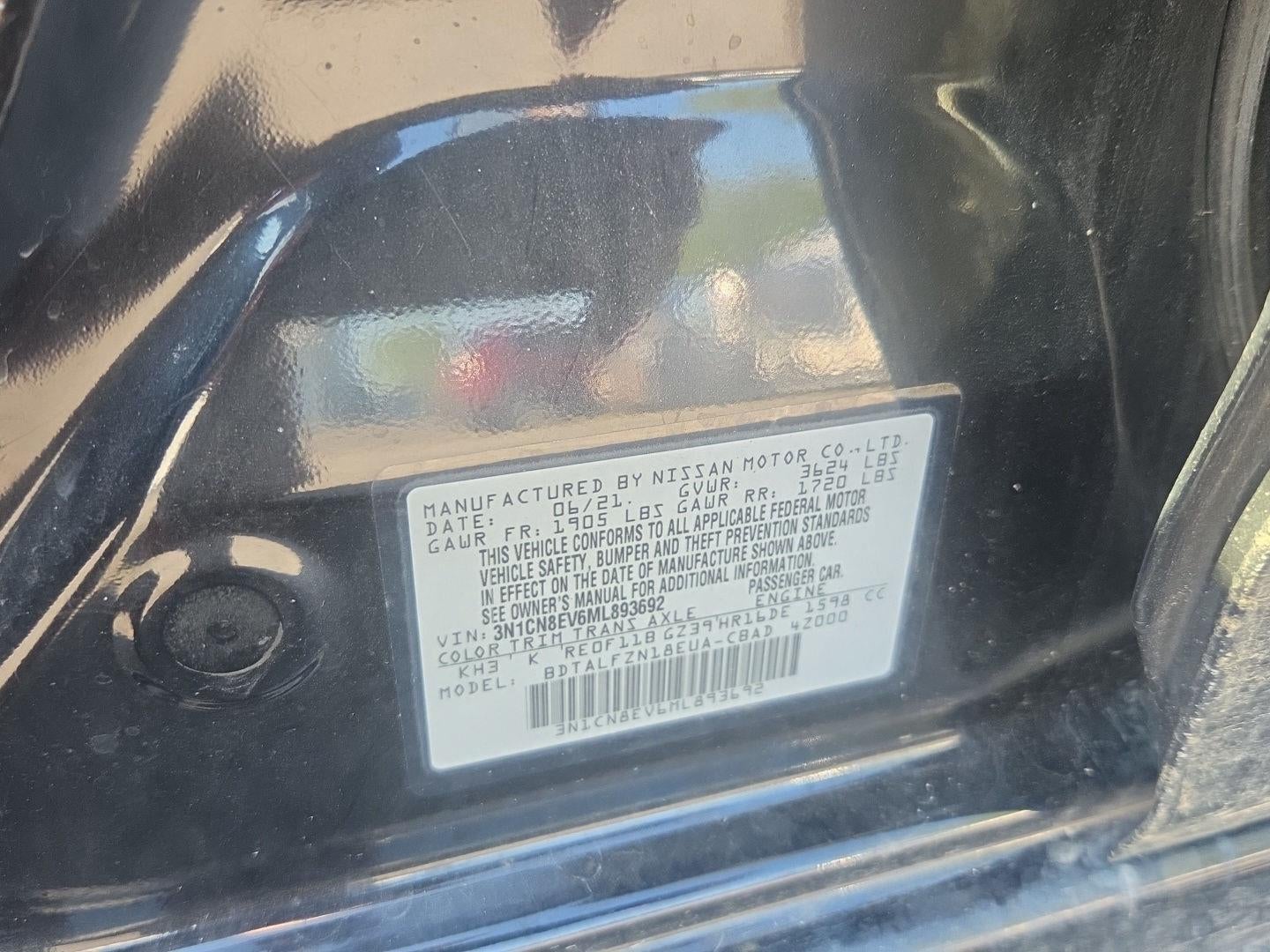 2021 Nissan Versa SV Xtronic CVT