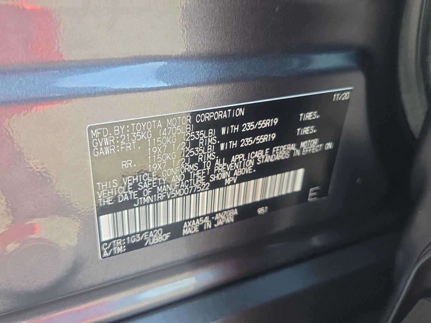 2021 Toyota RAV4 Limited