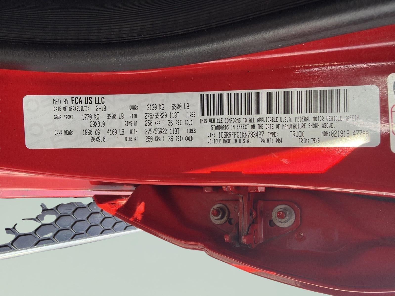 2019 RAM 1500 Big Horn/Lone Star Crew Cab 4x4 5'7" Box