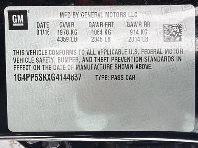 2016 Buick Verano 4dr Sdn w/1SD