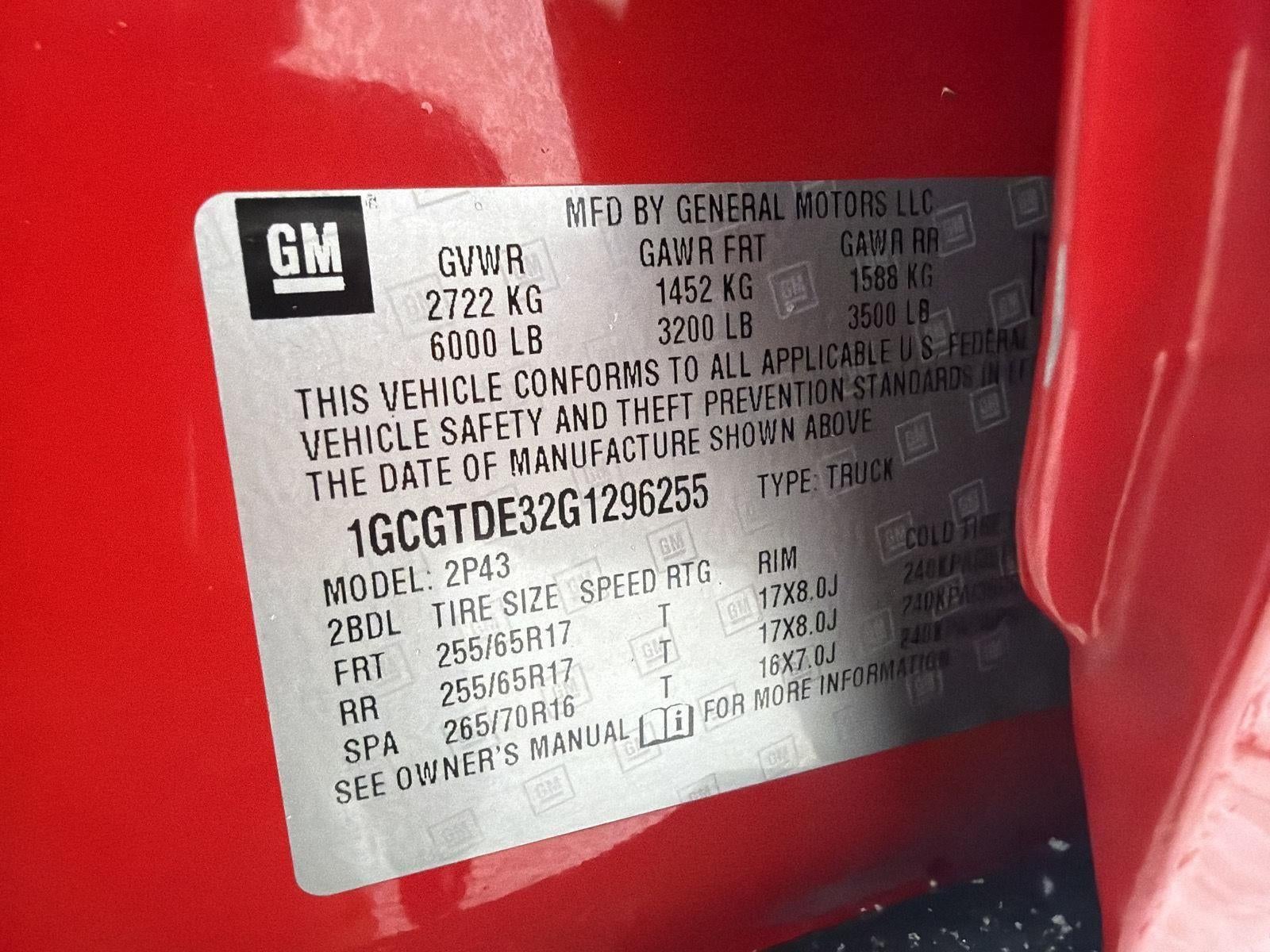 2016 Chevrolet Colorado 4WD Z71