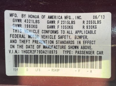 2013 Honda Accord EX