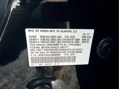 2018 Honda Pilot EX-L