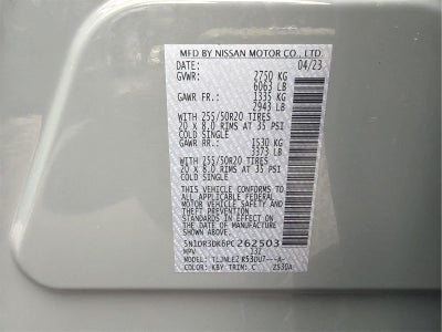 2023 Nissan Pathfinder Platinum 4WD