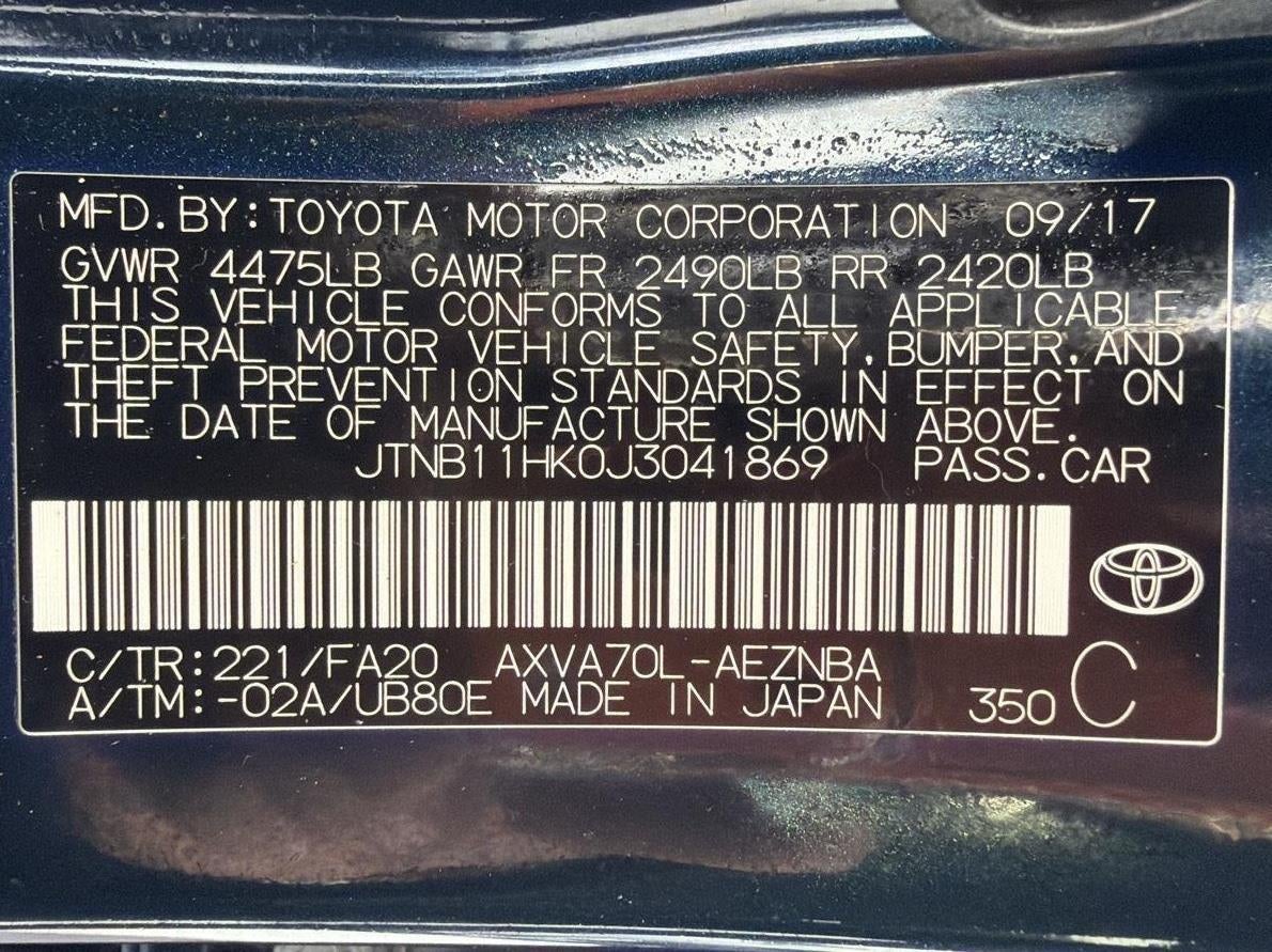 2018 Toyota Camry LE