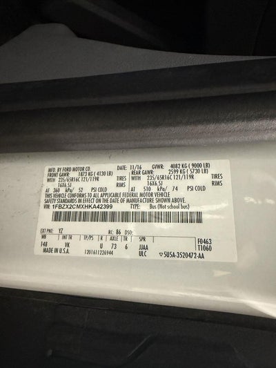 2017 Ford Transit-350 XL